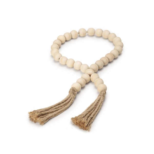 Colar decorativo em madeira 25cm