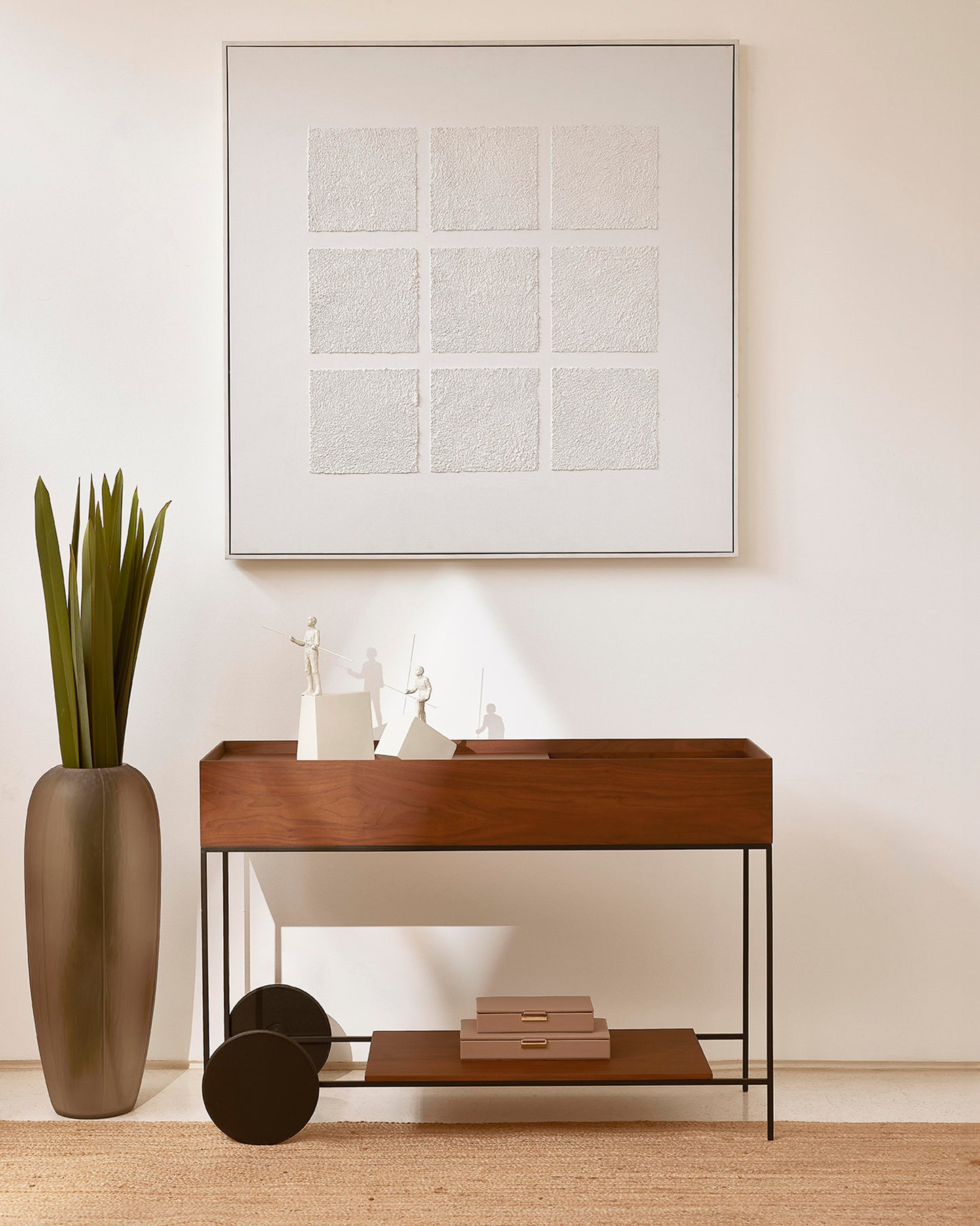 Caixa em MDF com revestimento em PU 16x27cm