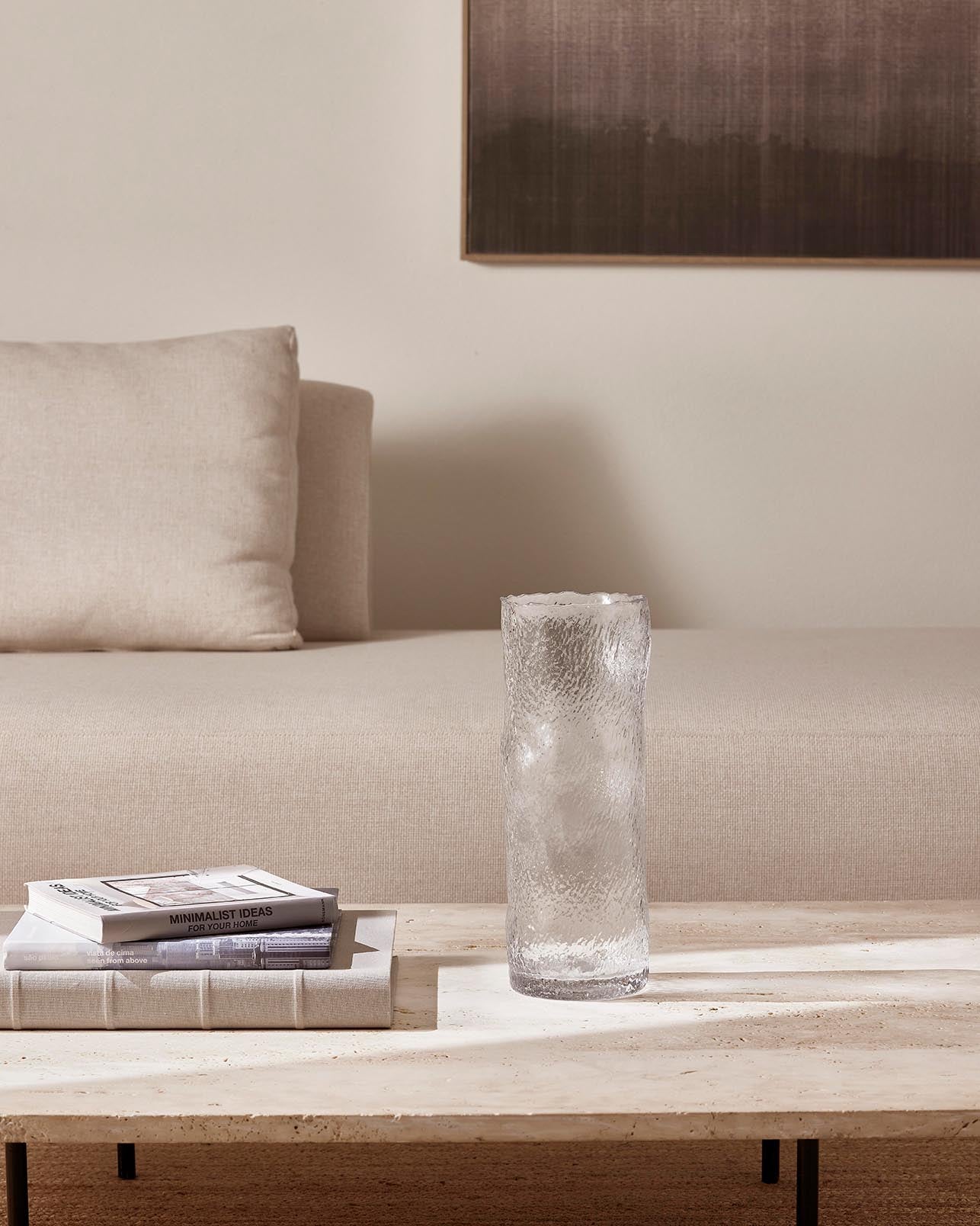 Vaso em vidro 31,5cm