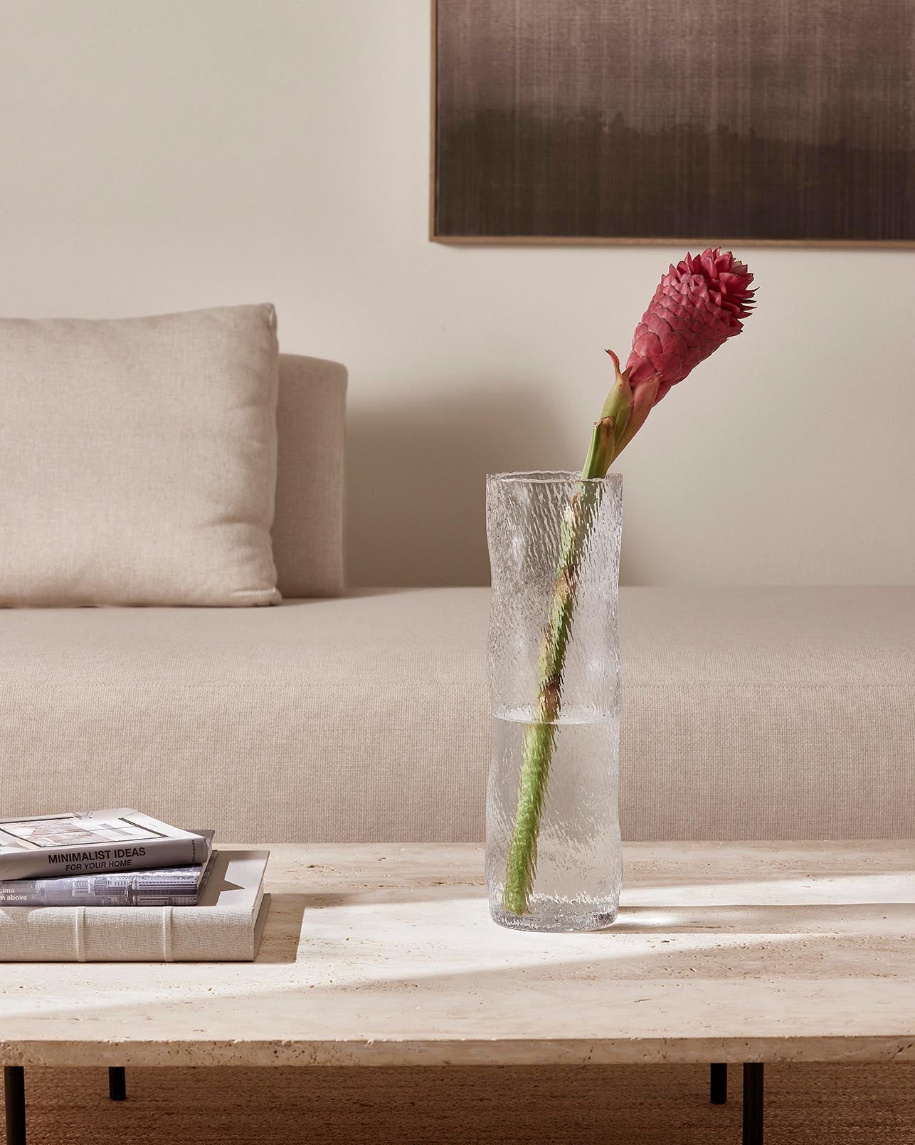 Vaso em vidro 38cm