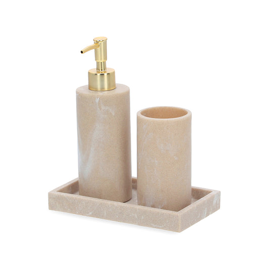 Conjunto em polirresina para banheiro