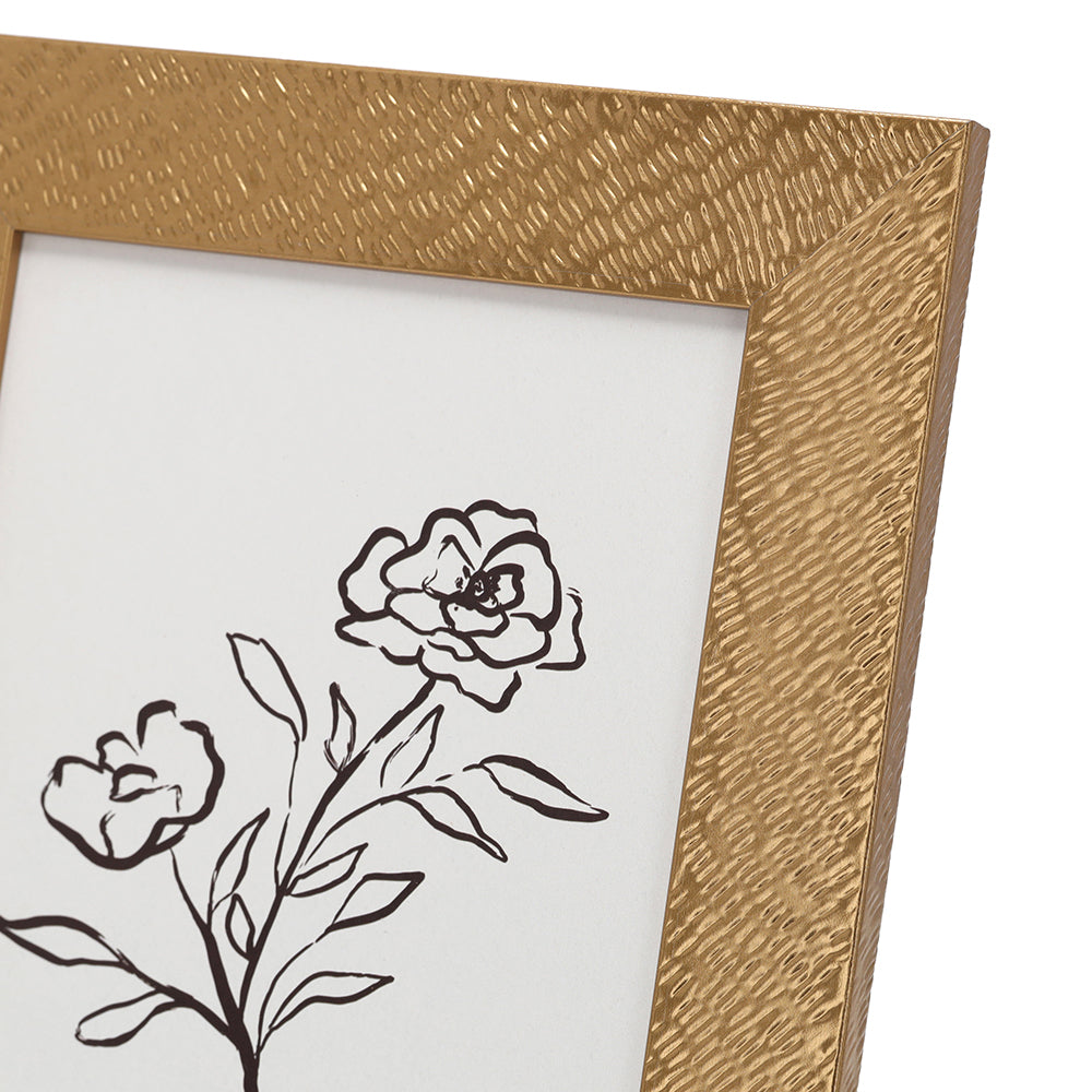 Porta-Retrato Decorativo Dourado Textura Martelada