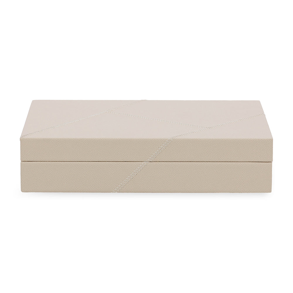 Caixa em MDF com revestimento em PU 22x23cm