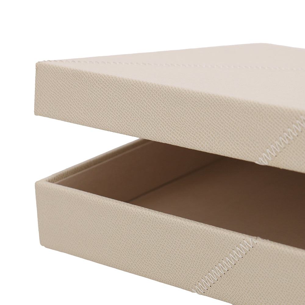 Caixa em MDF com revestimento em PU 22x23cm