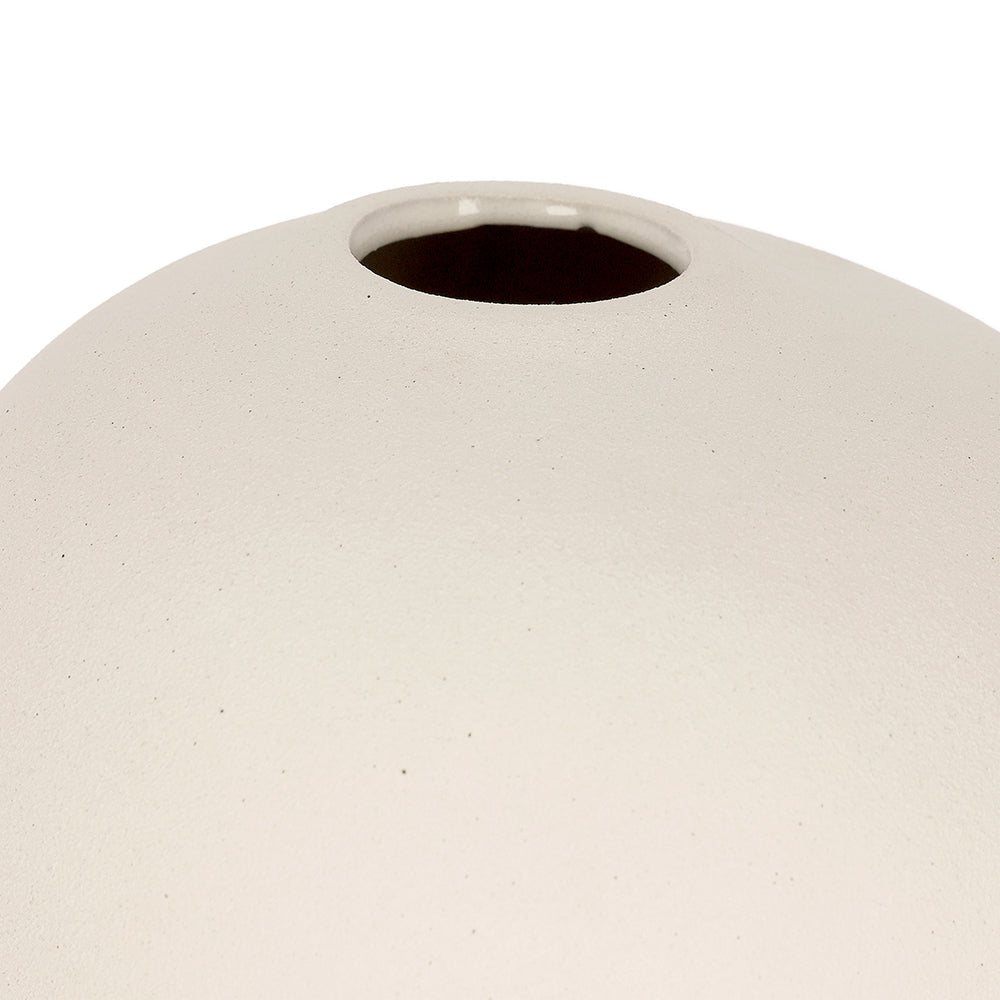 Vaso Decorativo Cerâmica Clara Orgânico 17,5 cm