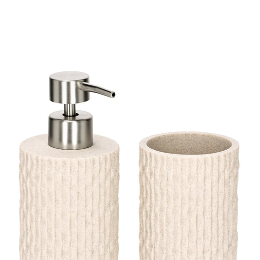 Conjunto Decorativo para Banheiro 2 Peças com Textura