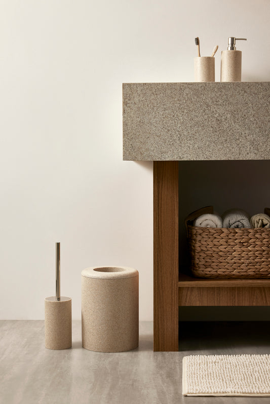 Porta Sabonete Líquido para Lavabo Bege | Terra Suave