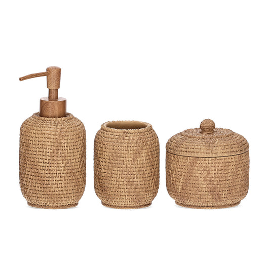 Conjunto em polirresina para banheiro