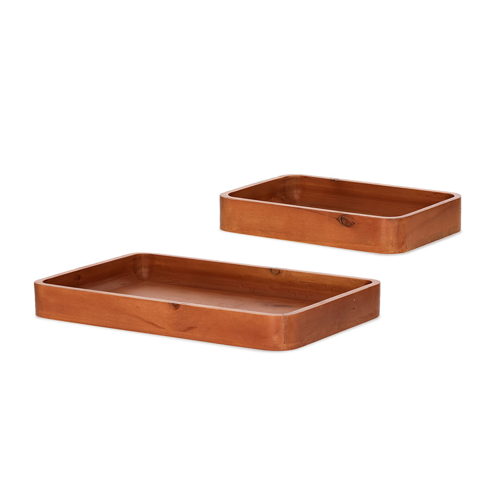 Bandeja em madeira - Terracota