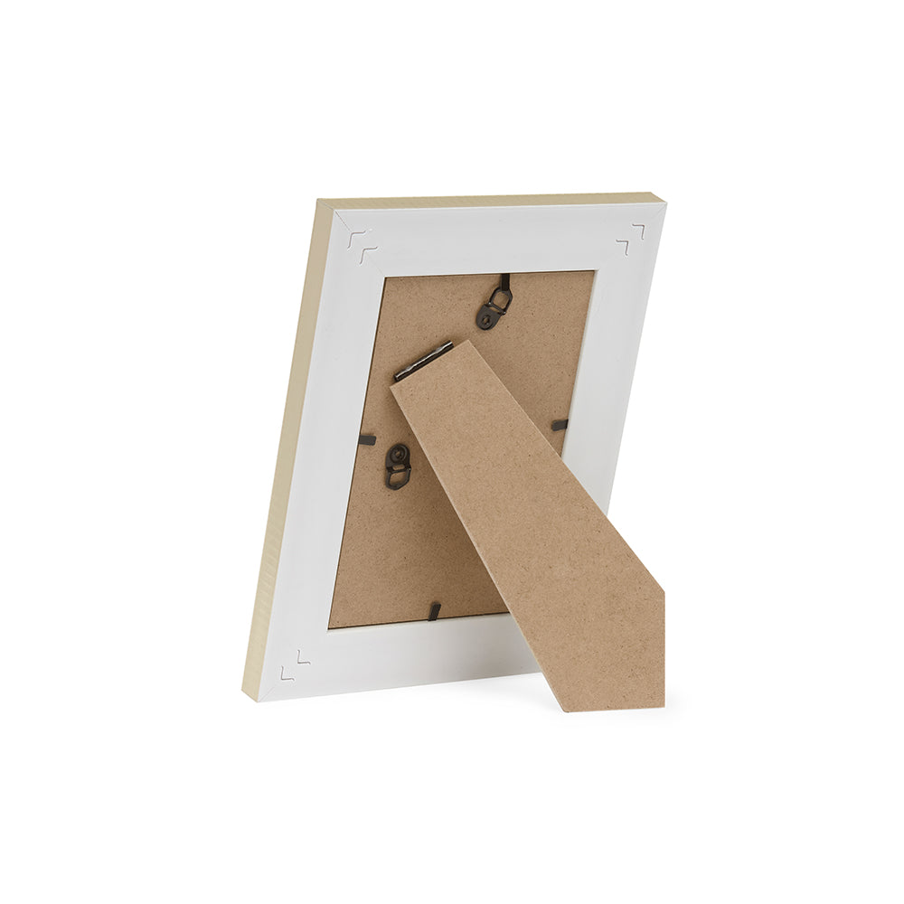 Porta-Retrato Decorativo Off-White Texturizado
