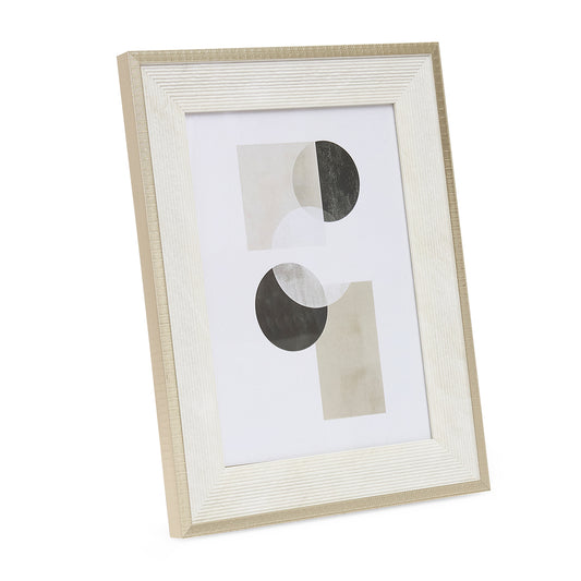 Porta-Retrato Decorativo Off-White Texturizado