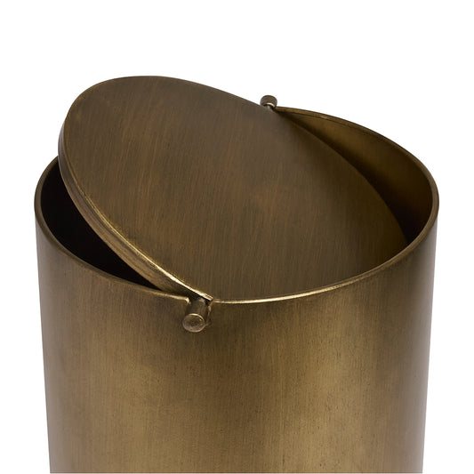 Lixeira em metal 7 Litros - Dourado