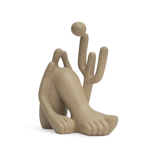 Escultura abaporu em polirresina 17,5cm - Areia