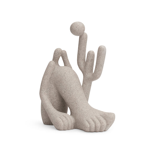 Escultura abaporu em polirresina 17,5cm - Bege