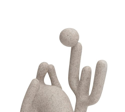 Escultura abaporu em polirresina 17,5cm - Bege
