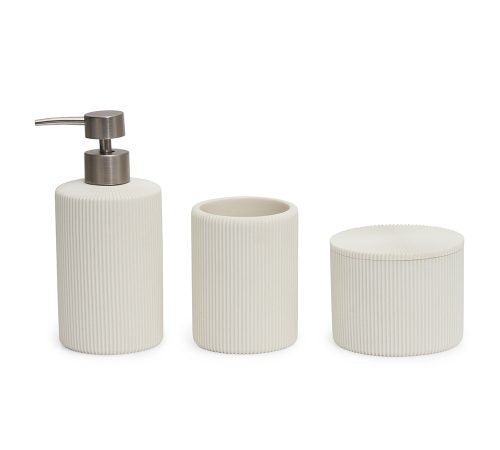 Conjunto em polirresina para banheiro