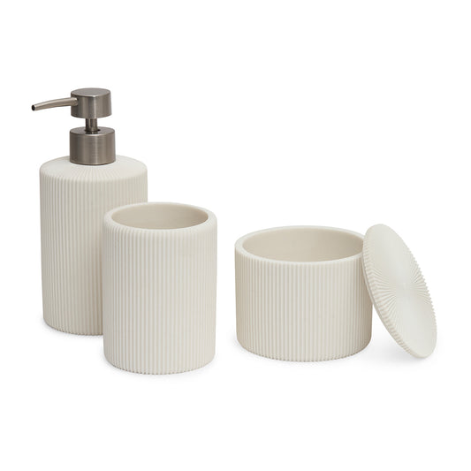 Conjunto em polirresina para banheiro