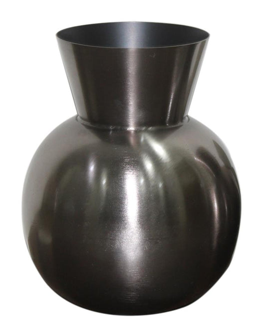 Vaso metal bola com cone - Preto