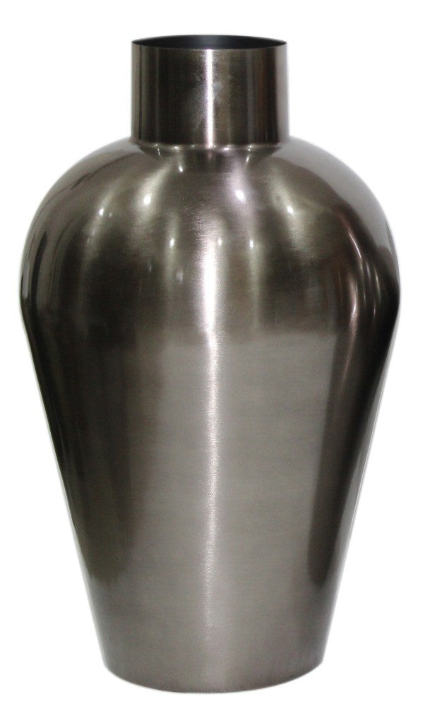 Vaso em metal redondo - Preto