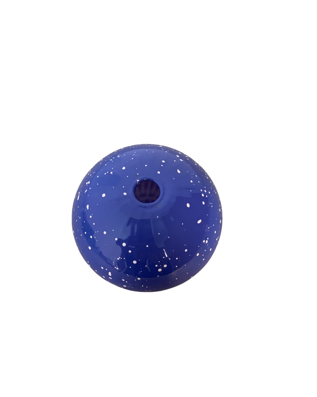 Vaso de Vidro Decorativo Cogumelo Azul para Interiores