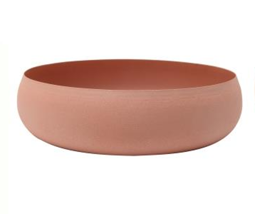 Bacia redonda em metal - Nude