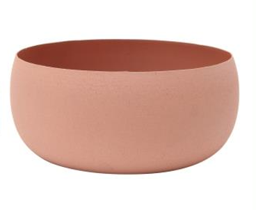 Bacia redonda em metal - Nude