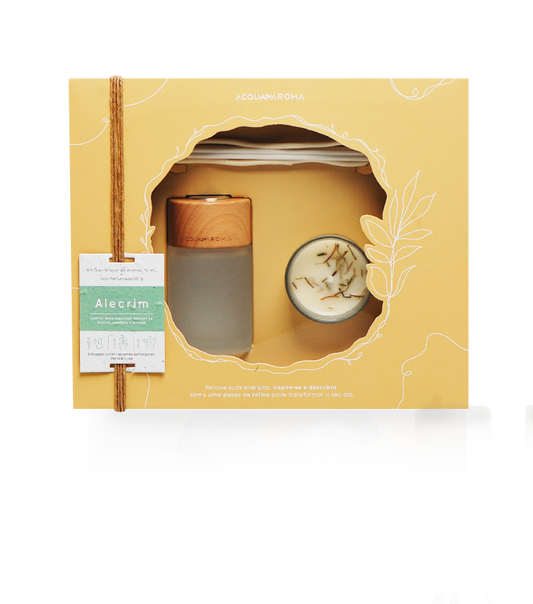 Kit naturals vela perfumada 50g + Difusor 70ml