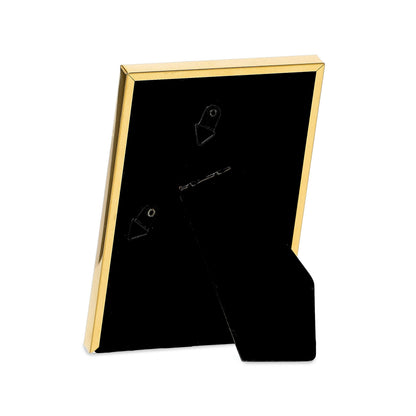 Porta-Retrato em Metal Dourado com Borda Detalhada | Elegância Premium