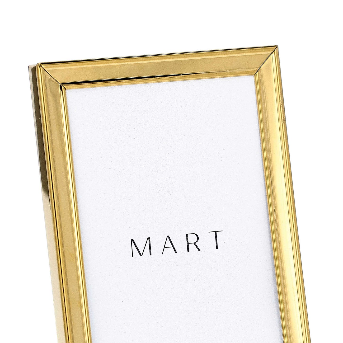 Porta-Retrato em Metal Dourado com Borda Detalhada | Elegância Premium