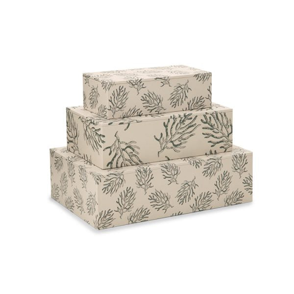 Conjunto caixa decorativa em Canvas - Mar