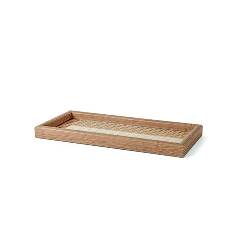Bandeja em MDF com RATTAN 16,5x21,5cm