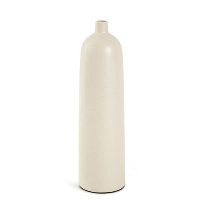 Vaso Alto Decorativo em Cerâmica Clara – 50 cm