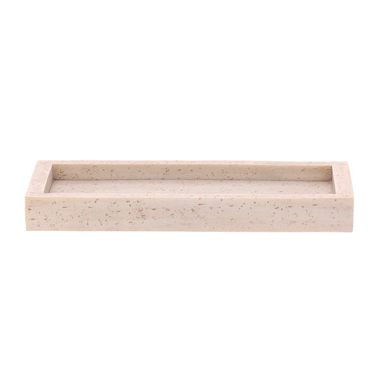 Bandeja Rosé Texturizada para Lavabo Decorativa