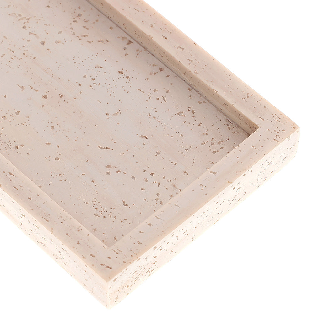 Bandeja Rosé Texturizada para Lavabo Decorativa