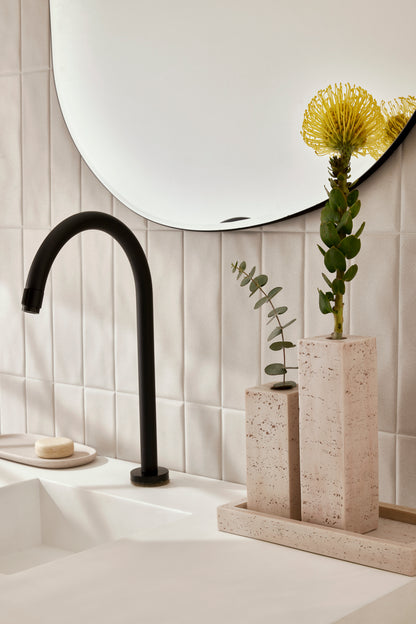 Vaso Solitário Decorativo Rosé Texturizado 15,5cm