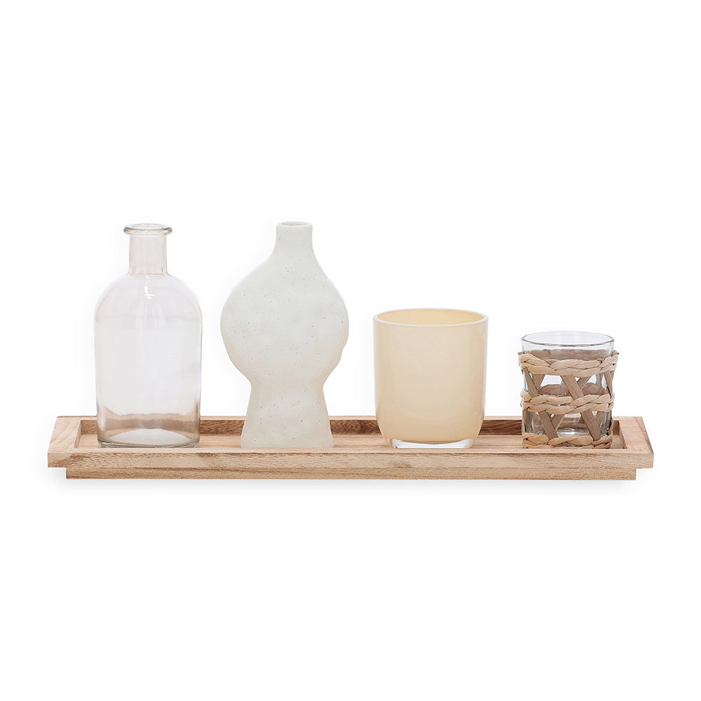 Conjunto Decorativo de Vasos Boho Chic | Decoração Natural e Sofisticada