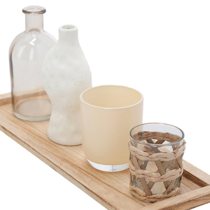 Conjunto Decorativo de Vasos Boho Chic | Decoração Natural e Sofisticada