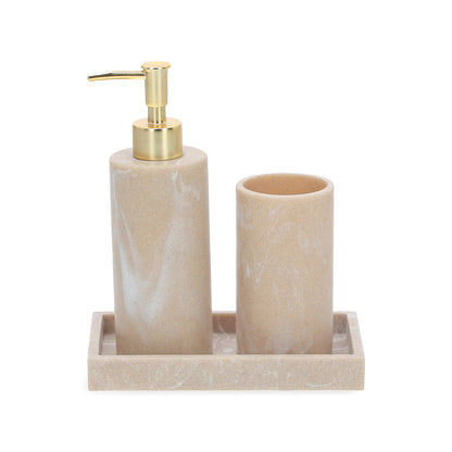 Conjunto para Banheiro Estética Marmorizada