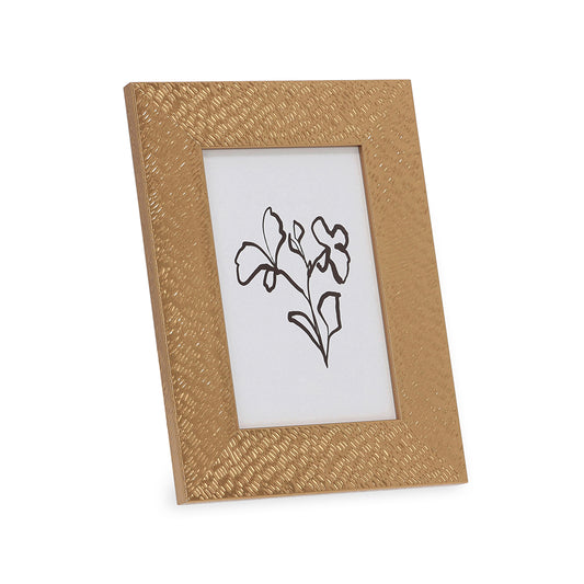 Porta-Retrato Decorativo Dourado Textura Martelada