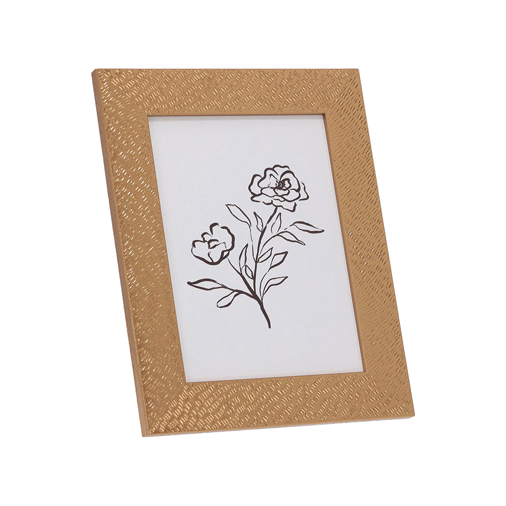Porta-Retrato Decorativo Dourado Textura Martelada