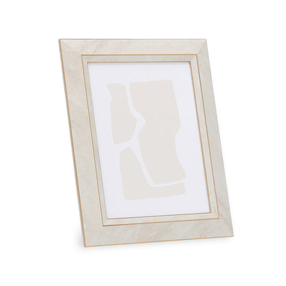 Porta-Retrato Decorativo Poliestireno Mármore com Dourado