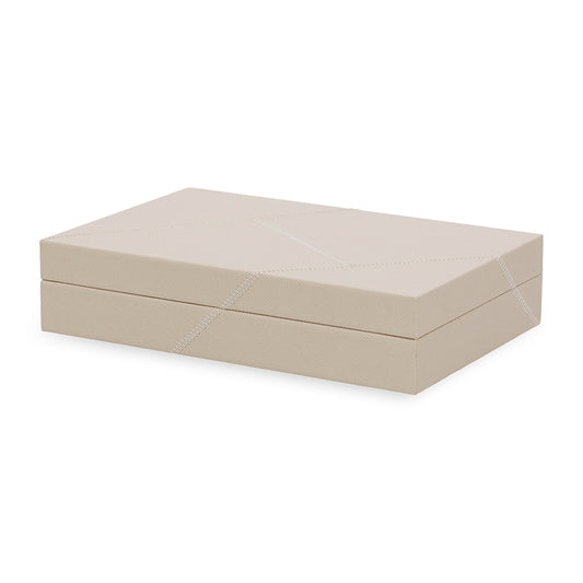 Caixa em MDF com revestimento em PU 22x23cm