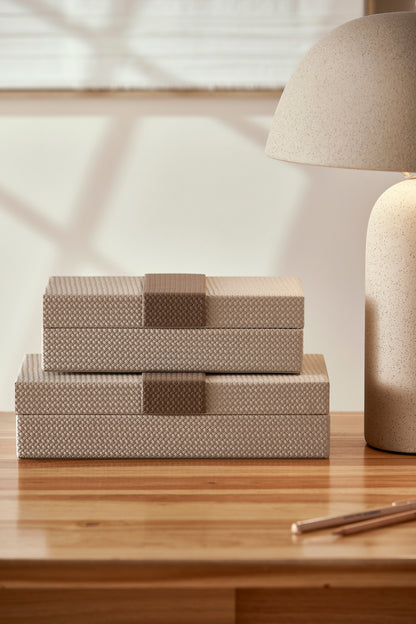 Caixa em MDF e PU - 25x12cm
