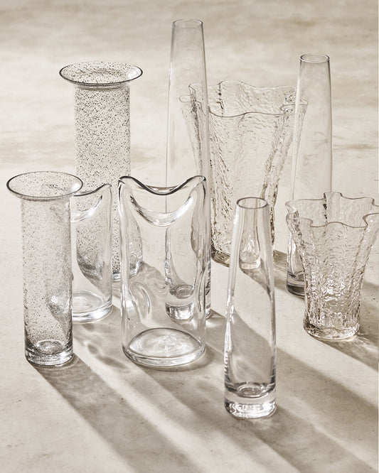 Vaso em Vidro 30 cm Alto para Arranjos Florais