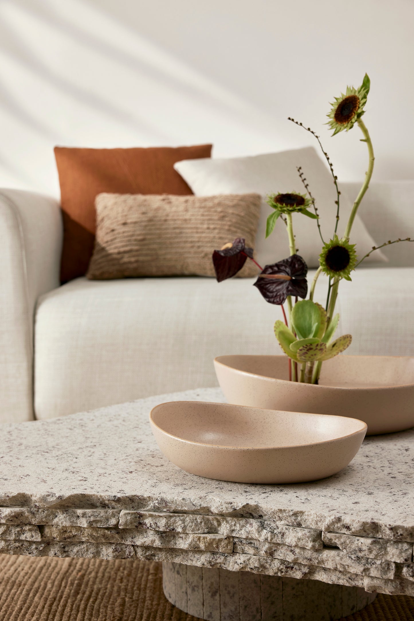 Centro de mesa em cerâmica 32x24cm