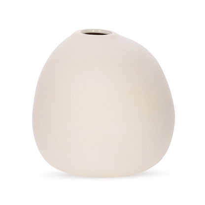 Vaso Decorativo Cerâmica Clara Orgânico 24cm