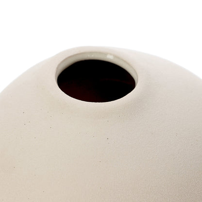 Vaso Decorativo Cerâmica Clara Orgânico 24cm