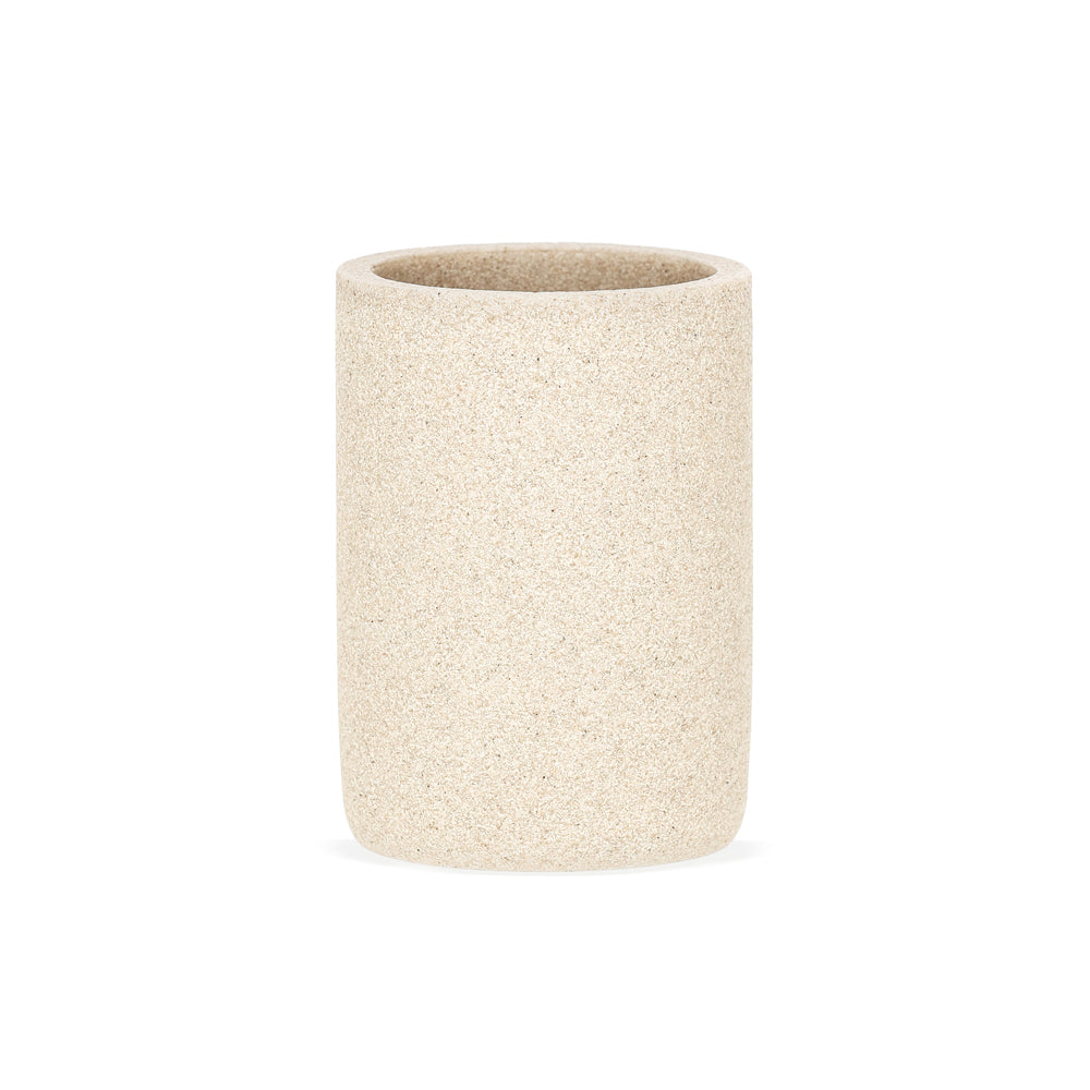 Copo Porta Escova de Dente Acinzentado Natural Soft