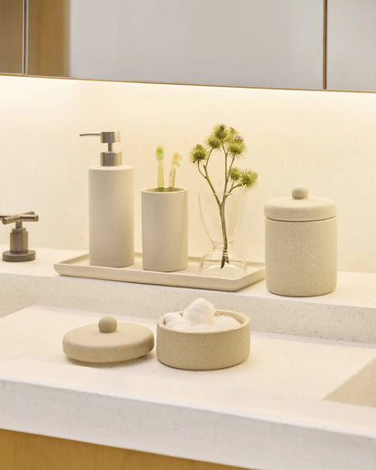 Copo de Cerâmica para Banheiro Design Simples