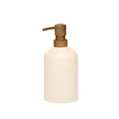 Dispenser de Sabonete Líquido em Cerâmica Bege | Clean